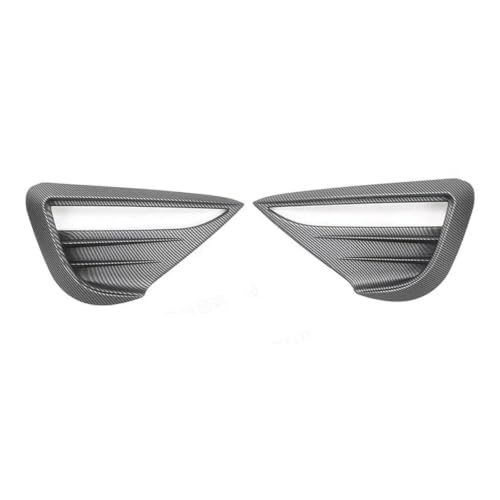 Phares antibrouillard Tesla Model Y 2021-2024 : caches ABS carbone mat