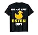 Enten Lustiges Badeente Ente Duck Gummiente Fan Geschenk T-Shirt