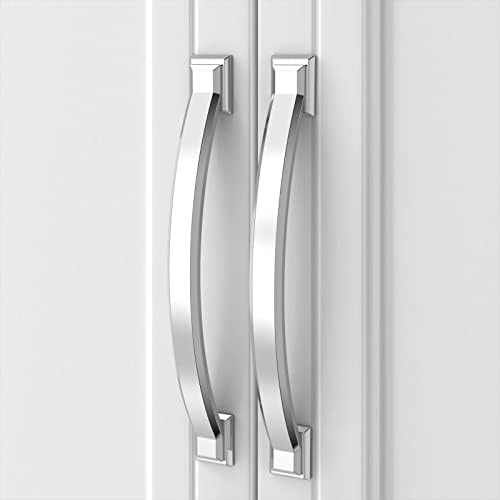 Asidrama 10 Pack 5 Inch(128mm) Polished Chrome Kitchen Cabinet Handles, Cabinet Pulls Kitchen Cabinet Hardware for Cupboard Drawer Pulls Dresser Handles