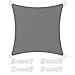 Produktbild SONGMICS Sonnensegel 3 x 3 m, wasserfest mit Einer Wassersäule von 665 mm, Sonnenschutz aus reißfestem Polyester, UV-Schutz 93%, Terrasse, Garten, Balkon, quadratisch, 2 m Seile, rauchgrau GSH33GYV1