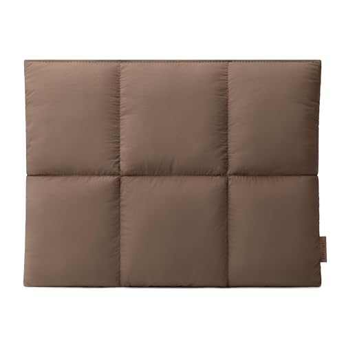 Comfyable Puffy Laptop Sleeve 13 Inch 14 Inch, Quilted Puffer Laptop Carrying Case, Pillow Case Compatible with MacBook Air M4 2025 M3 M2 M1, MacBook Pro M4 Pro/Max, Mocha Brown