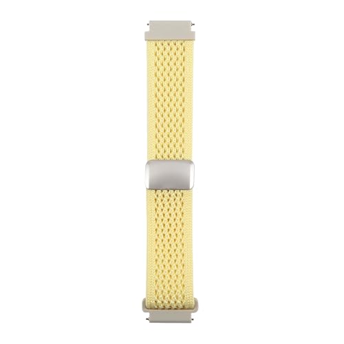 Image of ACM Watch Strap 20mm compatible with Compaq Q Watch Smartwatch | Woven Braided Magnetic Adjustable Luxury Belt Band