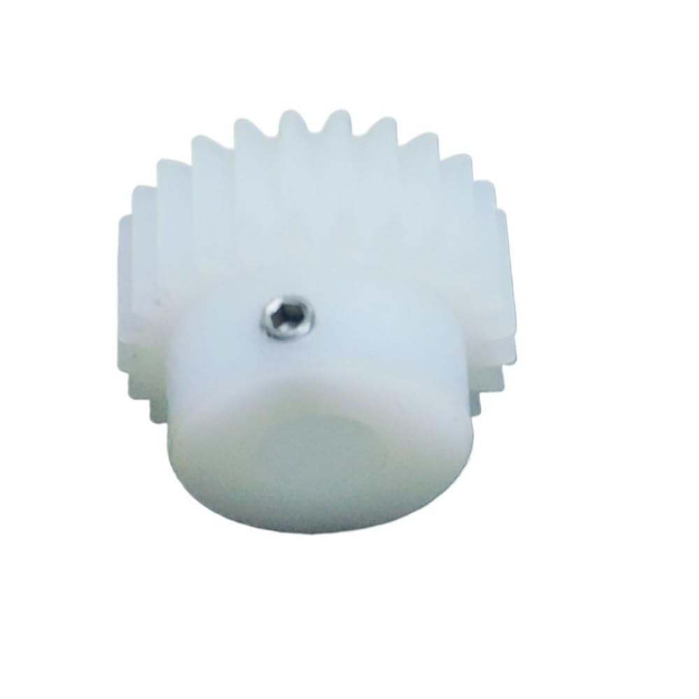 Cylindrical Drive 1pcs 0.7M Plastic Spur Gear 0.7 Module 21 Teeth POM Spur Gear with Step 21T Straight Teeth Gear with Step Motor Pinion Rack Machinery(7mm bore)