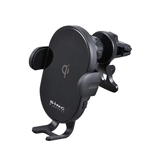 (未使用･未開封品)セイワ(SEIWA) 車内用品 Qi ワイヤレス充電器 ホルダー ブラック D598 エアコン取り付け 自動開閉 USB Power Delivery入力 蓄電用キャパシタ内蔵 31hQfNZdy9L.jpg