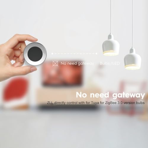 Bouton intelligent Zigbee Tuya variateur sans fil noir - 5