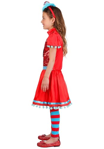 Disfraz Dr Seuss Thing 1 y 2 para niña con gorro y medias miniatura 5