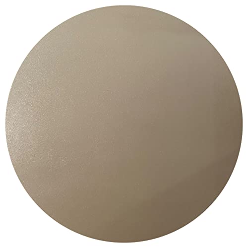 RESILIA Round Under Grill Mat – Heavy Duty, Reusable Outdoor Floor Protector Mats for Deck, Patio, & Garage – Large 36 Inch Diameter, Beige/Tan Orange Peel, Made in The USA