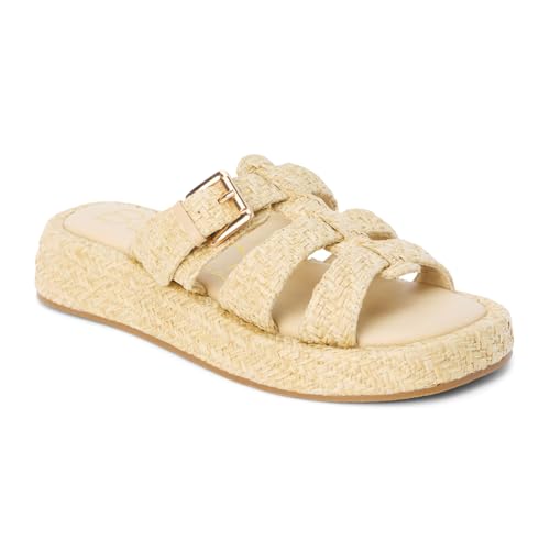 BEACH by Matisse Womens Ciao Slide Casual Sandals Casual Low Heel 1-2" - Brown2