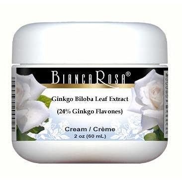 Ginkgo Biloba Leaf Extract (24% Ginkgo Flavones) Cream (2 Oz, Zin: 514352) #TOP2