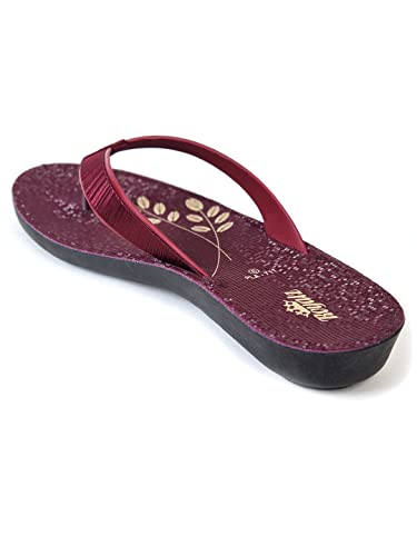 Image of AJANTA Women Maroon Flat Sandal