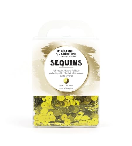 Graine Créative Gold Flat Sequins Box - 4000 pcs