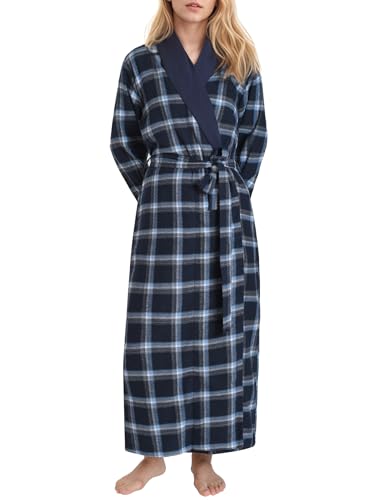 Latuza Women's Flannel Robe Long Bathrobe
