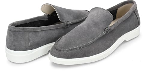 Image of Men Classic Suede Leather Loafers - Cushioned Comfort, Durable Sole & Everyday Luxury