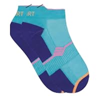 SELENE Meia Sapatilha Performance Sola Atoalhada C/Pontos de Transpiração Feminina Adulto, Jade, 34-39