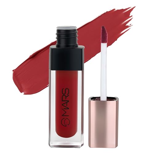 Image of MARS Popstar Non-Drying Liquid Mousse Lipstick for Women with Matte Finish | Lightweight and Non-Sticky Formula | Up to 12 Hour Long Lasting | Transferproof & Waterproof (6.0ml) (10-Secrecy)