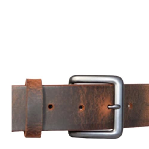 Crazy Horse Buffalo Belt rustic brown, Full grain leather in : 1 1/2 inch, 1 1/4 inch, or 1 inch widths