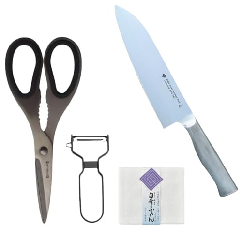 柳宗理 キッチンナイフ 18cm 4点セット(キッチンバサミ、ピーラー、ふきん) 柳宗理 キッチンナイフ 18cm 4点セット(キッチンバサミ、ピーラー、ふきん)