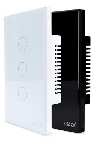 Interruptor Wifi Inteligente 3 Botões Smart Touch Vidro Ekaza