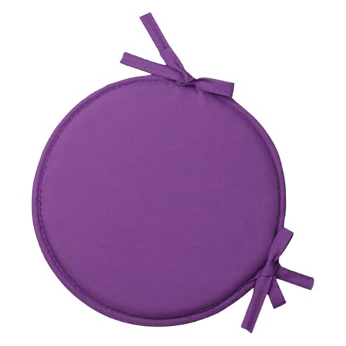 ROMISBABA Cojín Redondo para Silla de Comedor Cojín Grueso para Silla Almohadilla de Esponja Suave Morado Diámetro 38 CM para Hogar y Estudiantes