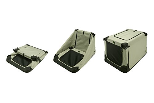 Maelson Soft Kennel faltbare Hundebox -beige - S 72 - (72 x 52 x 51 cm)