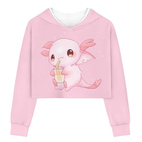 Showudesigns Axolotl Crop Tops for Girls Age 8-9 Hooded Sweatshirt Long Sleeve Pullover Jacket Youth Kids Teens Clothing for Cricket, Volleyball, Hiking, Yoga Outfits Girly Hooded Shirts Showudesigns Axolotl Crop Tops for Girls Age 8-9 Hooded Sweatshirt Long Sleeve Pullover Jacket Youth Kids Teens Clothing for Cricket, Volleyball, Hiking, Yoga Outfits Girly Hooded Shirts