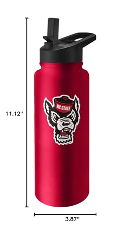 Image of NC State Logo 34 oz Quencher Stainless Bottle