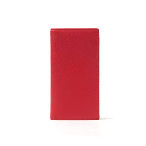 Leatherology Scarlet Deluxe Checkbook Cover with Divider - Thumbnail 4