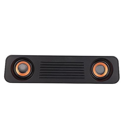 YUYTE Altoparlante per Computer, Altoparlanti Desktop Stereo Cablati, qualità del Suono Surround a 360 °, per Computer TV con Alimentazione USB, Spina da 3,5 Mm