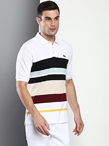 Image of Dennis Lingo Men's Cotton Solid Slim Fit T-Shirt
