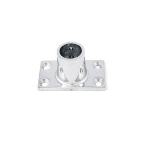 Base rettangolare inox aisi 316 lucido per