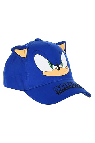 Sonic The Hedgehog Gorro para Niños, Clasica Gorra de Beisbol, Gorra de Sonic 3D, Regalo para Niños