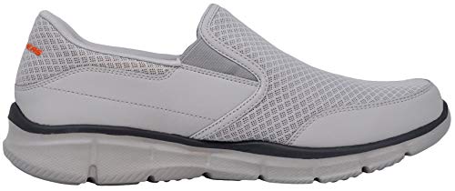 Skechers Men's Equalizer Persistent Slip-On Sneaker, Light Grey, 11 M US