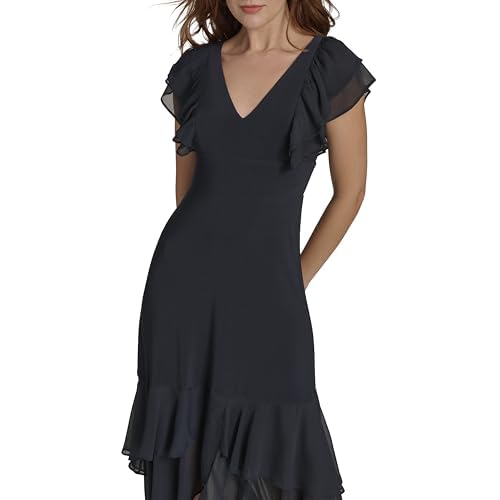 Tommy Hilfiger Women's Light V Neck Flattering Maxi Dress2