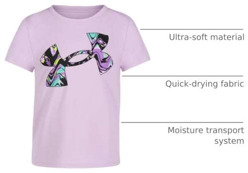 Image of Under Armour Girls Girls Short Sleeve Shirt, Crewneck, Lightweight and Breathable Athletic-t-Shirts