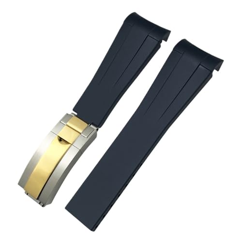 [-ł] 18mm 19mm 20mm 21mm 22mm J[uGh VRo[EHb`oh bNX Tu}[i GMT}X^[ fCgi EHb`ohc[Ή(Black-steel gold,18mm)