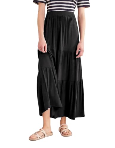 Elastic Waist Ankle Length Skirt Casual Long Skirt High Waisted Skirt Maxi Skirt Reg and Plus Size Skirt2