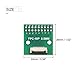 sourcing map 2 Stück FFC FPC PCB Konverterplatine 18 Stifte 0.5mm Neigung auf DIP 2.54mm Einseitig für LCD 3D Drucker Kamera DVD TV Laptop Audio