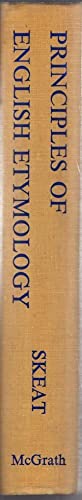 Principles of English etymology 0843401176 Book Cover
