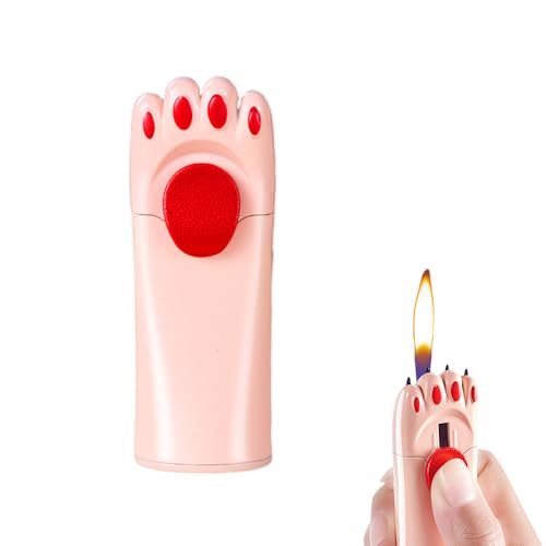 Encendedor Butano Garras de Gato Rosa miniatura 1