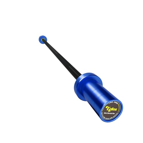 EGLES Kids Barbell 5.5LB Mini Barbell Bar 4ft for Kid Women & Beginners Weighted Bar - Compatible with 2-Inch Weight Plates, for Strength Training Gym Weight Lifting, Blue & black Training Bar - image 1