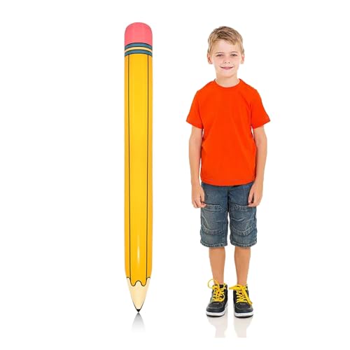 Affivia XXL Stift Luftballon Einschulung Deko 110×14,5cm, Folienballon Bleistift Aufblasbar,Schulkind Deko Junge Mädchen,Schulanfang Ballon Gelb,Aufblasbare Bleistifte für Geburtstag,Einschulung Party Affivia XXL Stift Luftballon Einschulung Deko 110×14,5cm, Folienballon Bleistift Aufblasbar,Schulkind Deko Junge Mädchen,Schulanfang Ballon Gelb,Aufblasbare Bleistifte für Geburtstag,Einschulung Party