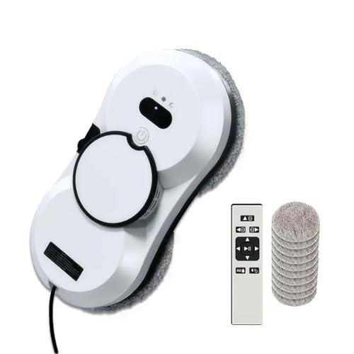 Uoeonr Robot Limpiador De Ventanas, 5600 Pa Robot Lavadora De Cristal Automático Con 10 Pos, Sistema De Seguridad, Navegación Inteligente, Cont Uoeonr Robot Limpiador De Ventanas, 5600 Pa Robot Lavadora De Cristal Automático Con 10 Pos, Sistema De Seguridad, Navegación Inteligente, Cont