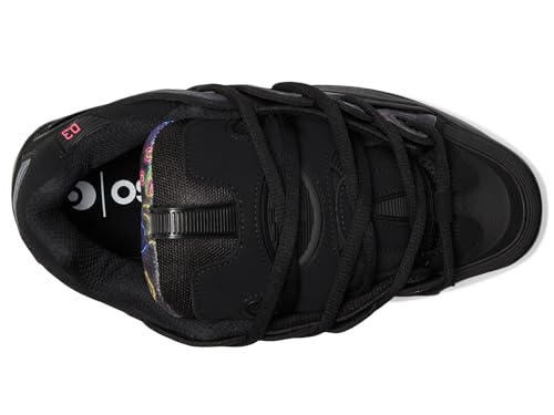 Osiris Men's D3 2001 Skate Shoe, Black/Pink/Holo, 102