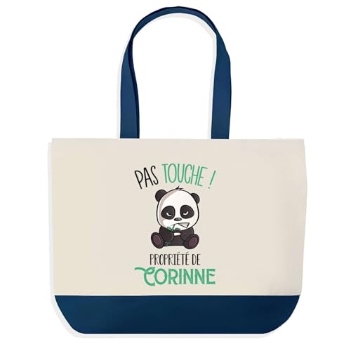 Sac de shopping bleu Panda pour ranger les provisions sans effort