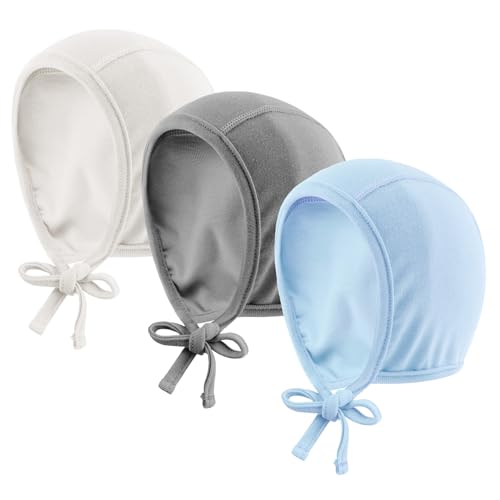 Image of JANGANNSA Newborn Baby Hospital Hat Infant Set Head Cap Lovely Ears Belt Beanie 0-8Months