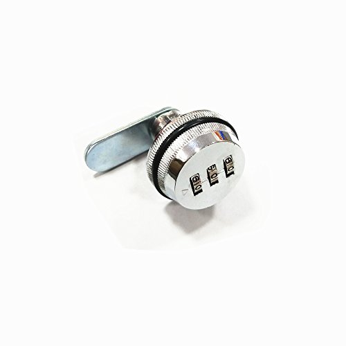 Antrader Code Combination Lock 0.7" Security Keyless Cylinder 3-Dial Code Camlock for Arcade