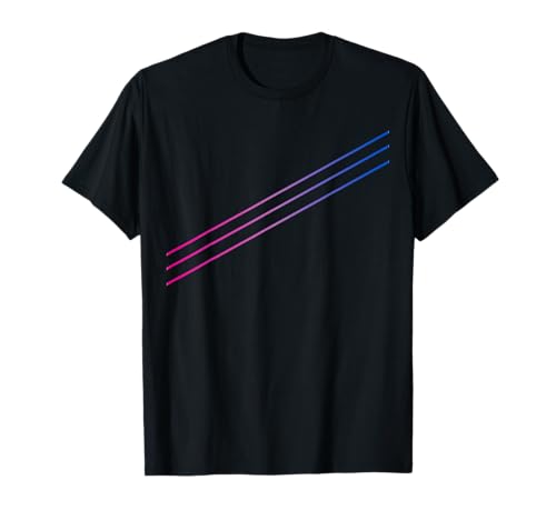 Minimalist Lines Bisexual Pride Month Bi Rights LGBTQ T-Shirt