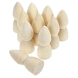 PERSELOSO 木製ペグドール 10個セット 未完成ペグドール Diyペイント用 子供向け創造力トレーニング 小型飾り付け用品