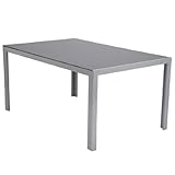 Ultranatura Aluminium Glastisch, Korfu Serie, 150 x 96 x 73 cm - 2