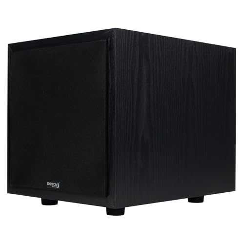 Image of Dayton Audio Classic CS800 - 8 inch 150W Powered Subwoofer with Class-D Amplifier, Deep Bass and Clean Design for Home Theater & Music - Black